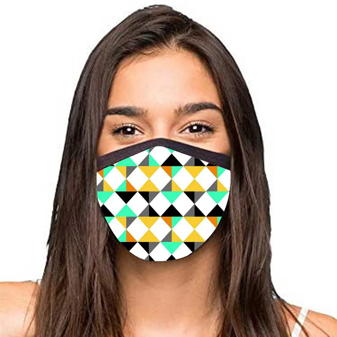 Face Masks Reusable Washable Set Of 2 -Neon_geometric - Image 2