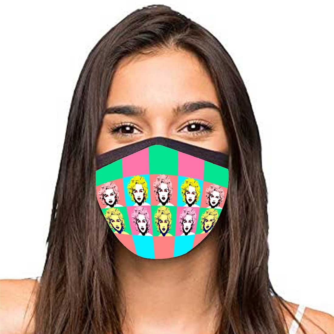 Face Masks Reusable Washable Set Of 2 -Pop_art - Image 2