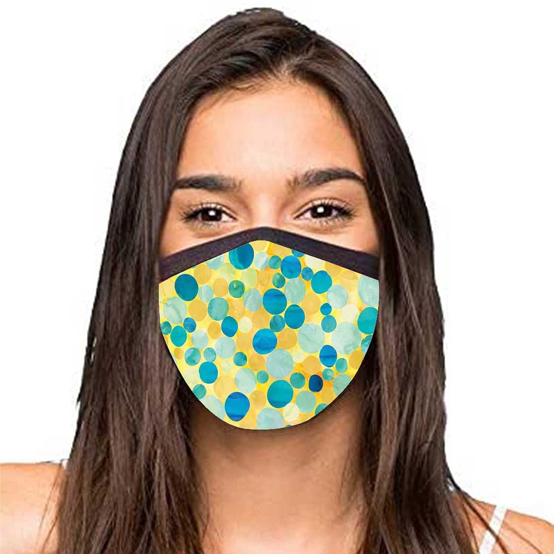 Face Masks Reusable Washable Set Of 2 -Yellow_Confetti - Image 2