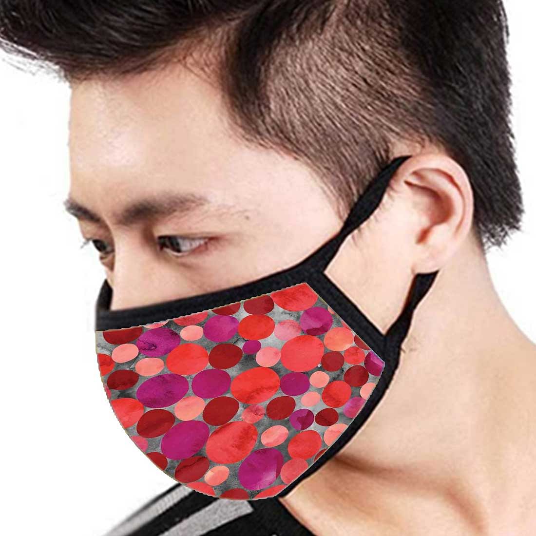 Face Masks Reusable Washable Set Of 2 -Red_Confetti - Image 3