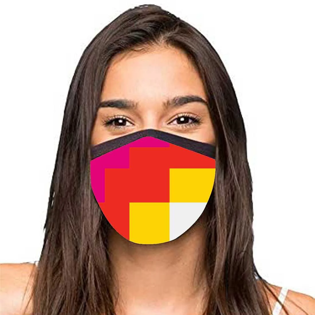 Face Masks Reusable Washable Set Of 2 -Retro_pattern - Image 2