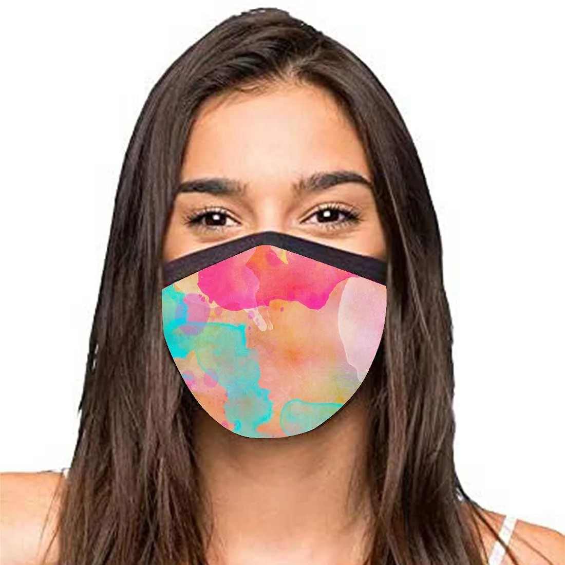 Face Masks Reusable Washable Set Of 2 -Watercolor - Image 2