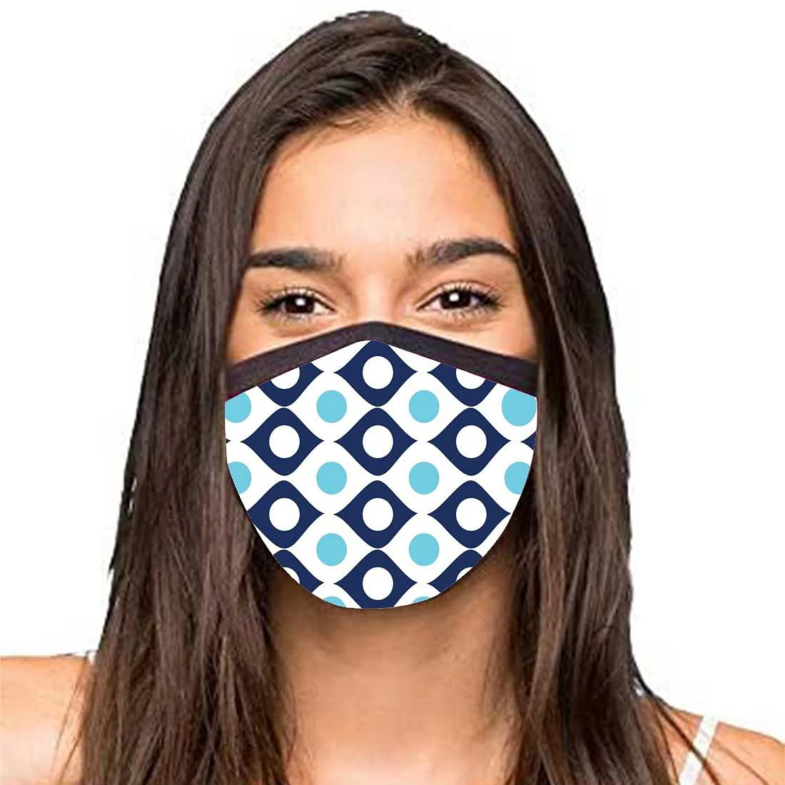 Face Masks Reusable Washable Set Of 2 -Blue_plaid - Image 2