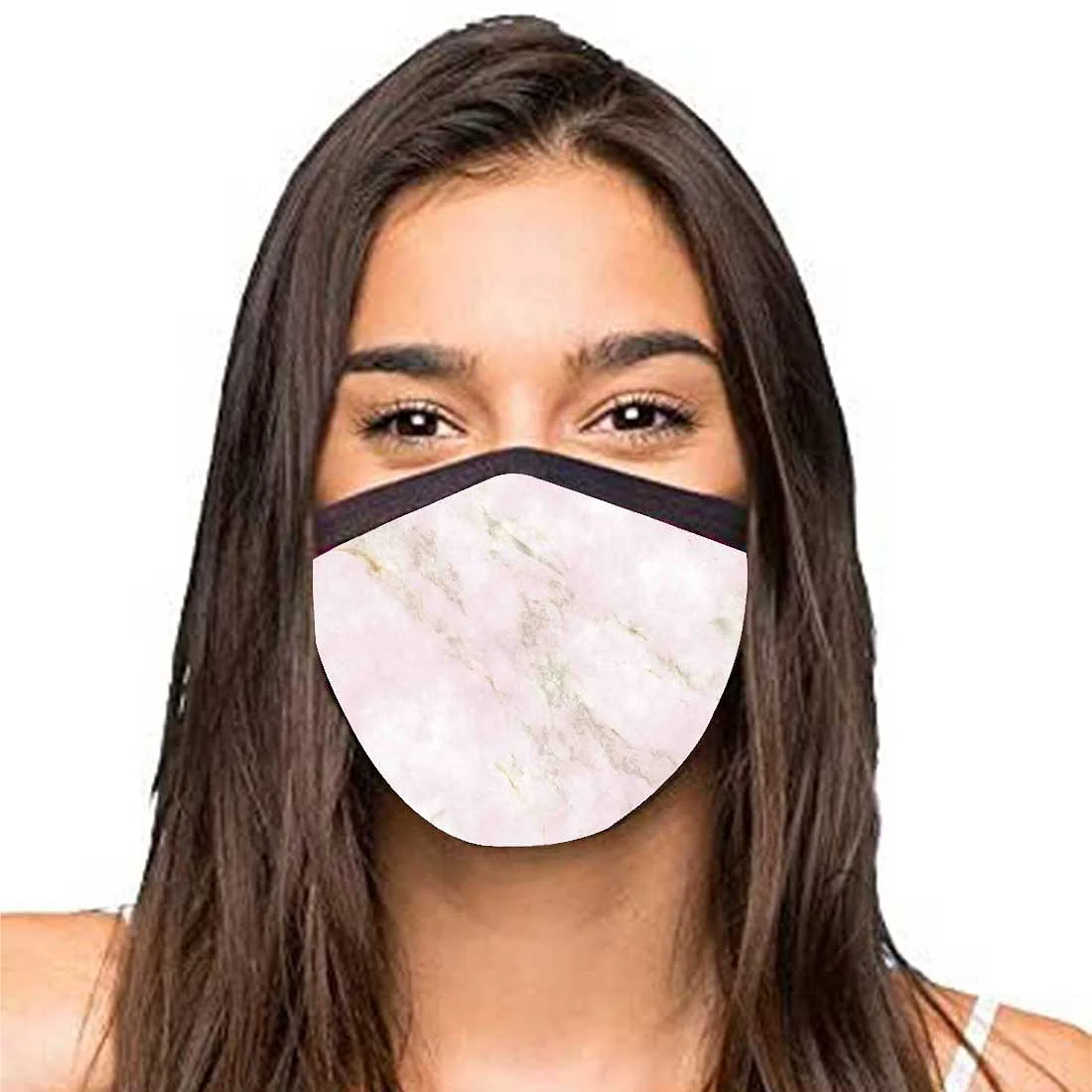 Face Masks Reusable Washable Set Of 2 -Pink_marble - Image 2