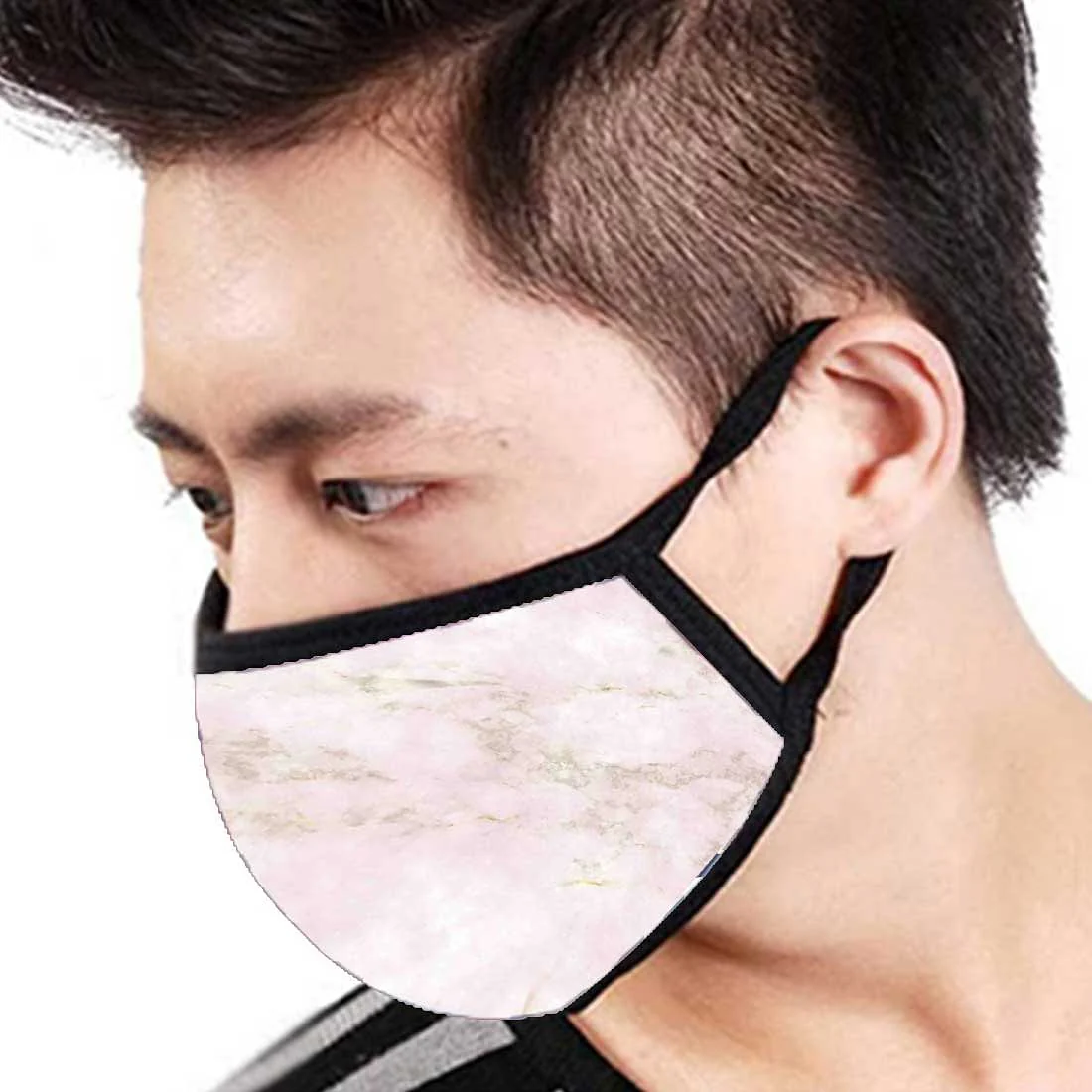 Face Masks Reusable Washable Set Of 2 -Pink_marble - Image 3