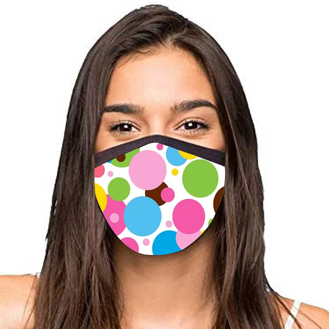 Face Masks Reusable Washable Set Of 2 -Polkas - Image 2