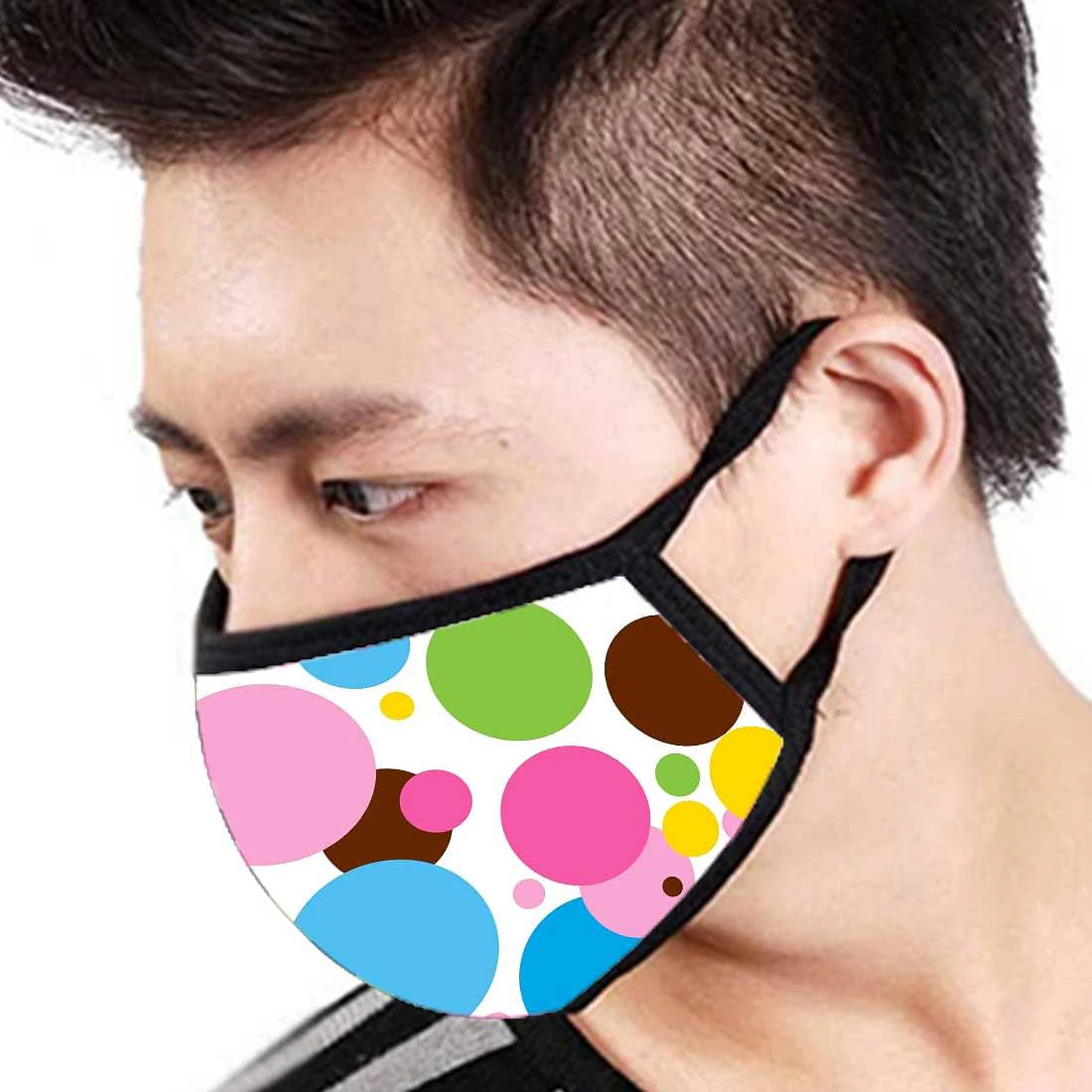 Face Masks Reusable Washable Set Of 2 -Polkas - Image 3