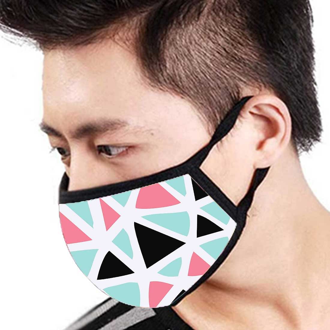 Face Masks Reusable Washable Set Of 2 -Triangles - Image 3