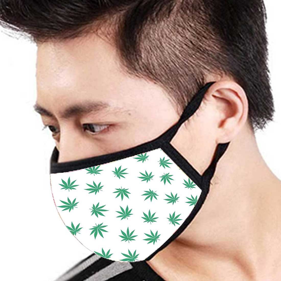 Face Masks Reusable Washable Set Of 2 -Happy_leaves - Image 3