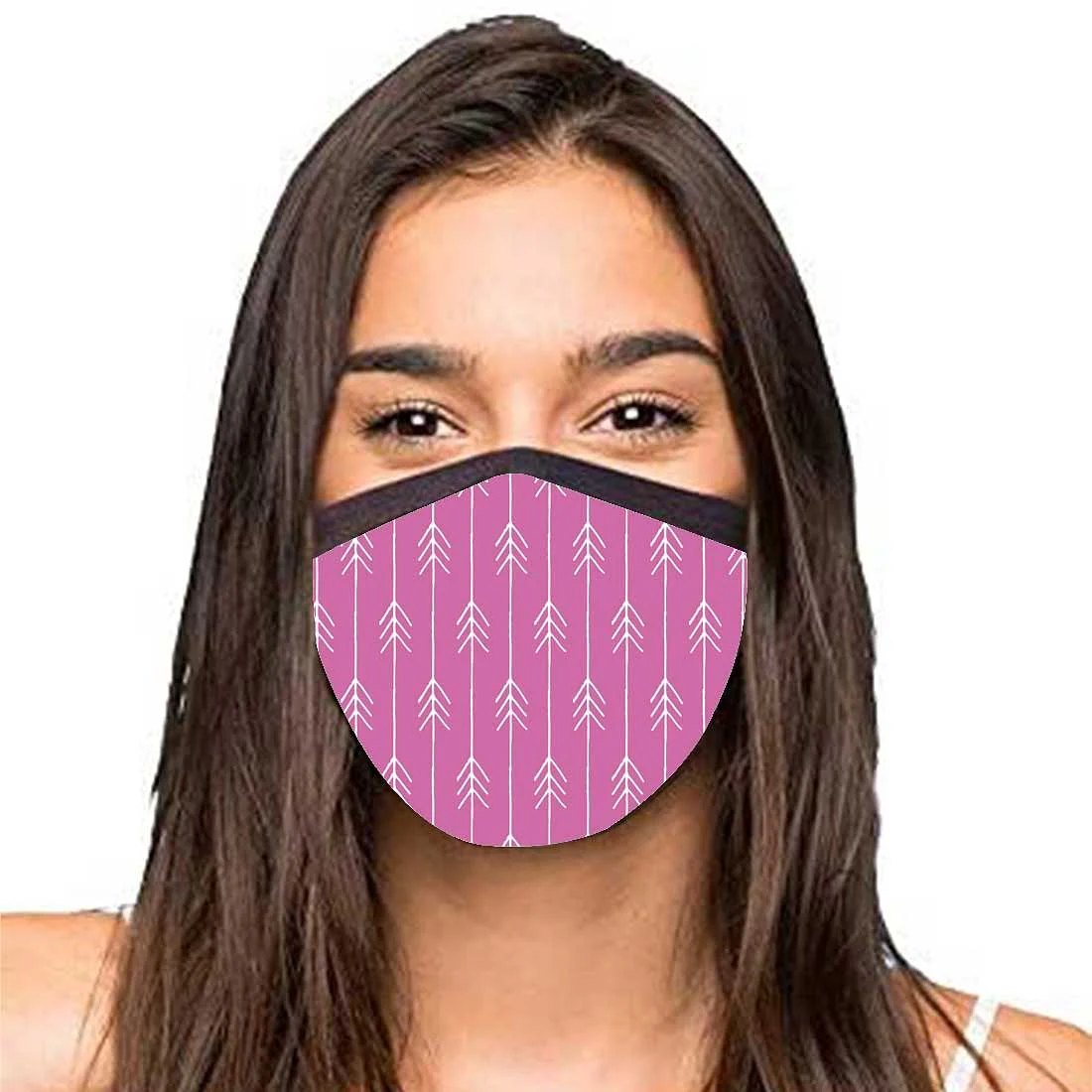 Face Masks Reusable Washable Set Of 2 -Pink_arrows - Image 2
