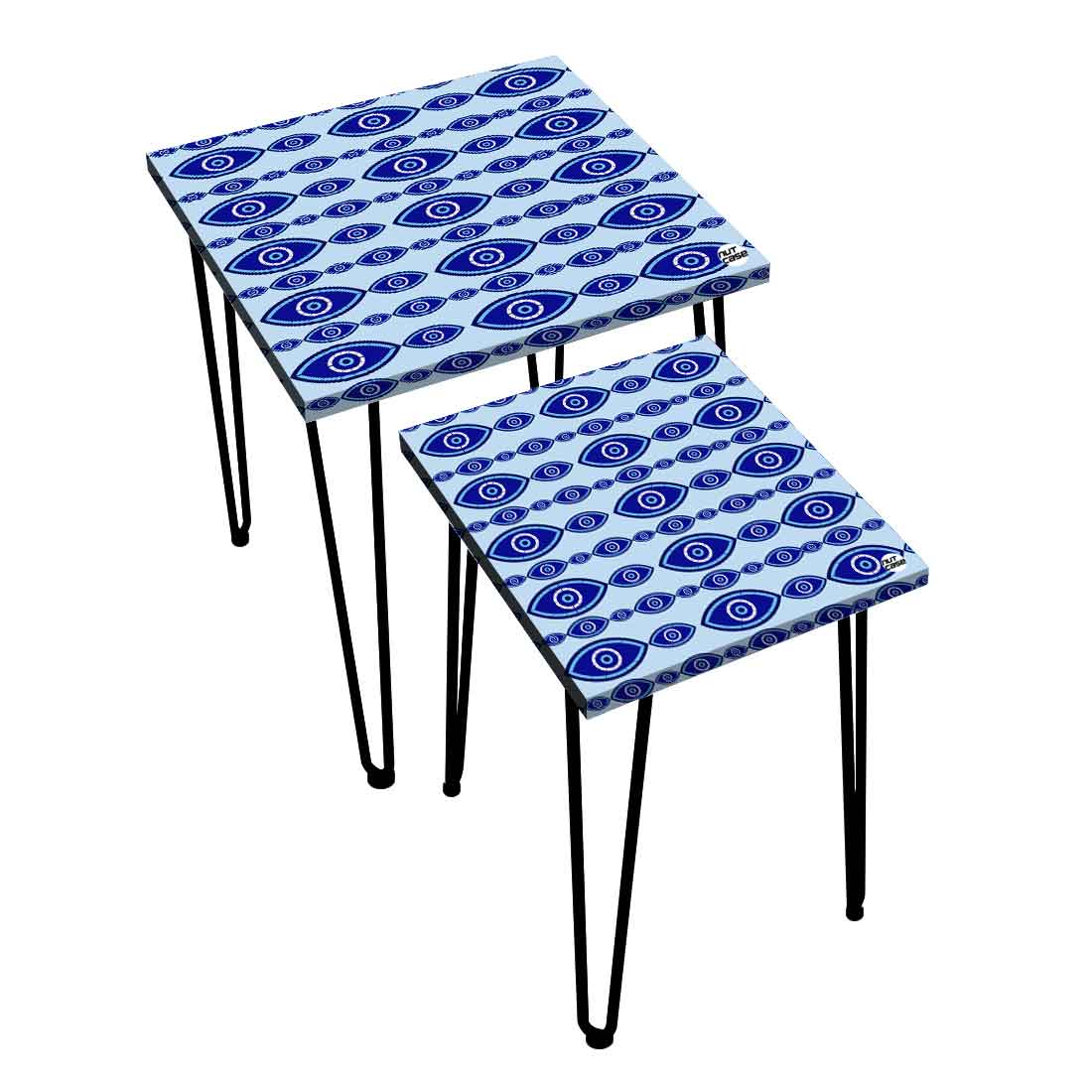 Nesting Tables Set Of 2 Nest of Table for Home Decor - Evil Eye Protector - Image 4