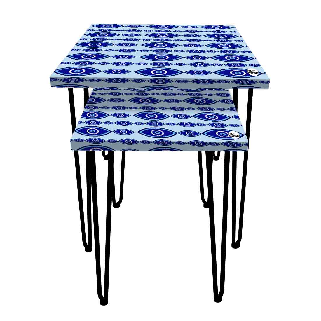 Nesting Tables Set Of 2 Nest of Table for Home Decor - Evil Eye Protector - Image 8