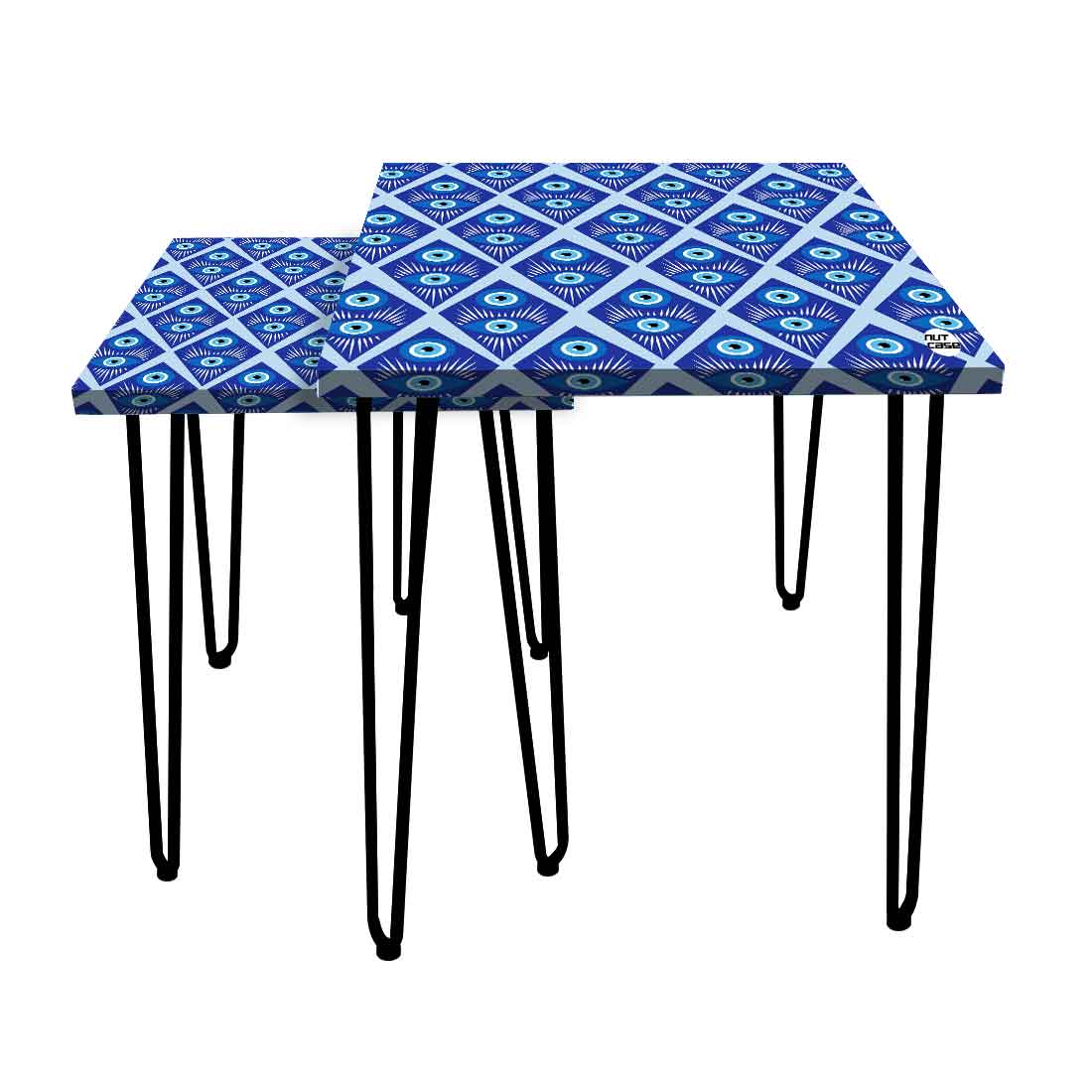 Nesting Tables Set Of 2 Nest of Table for Home Decor - Evil Eye Protector - Image 9