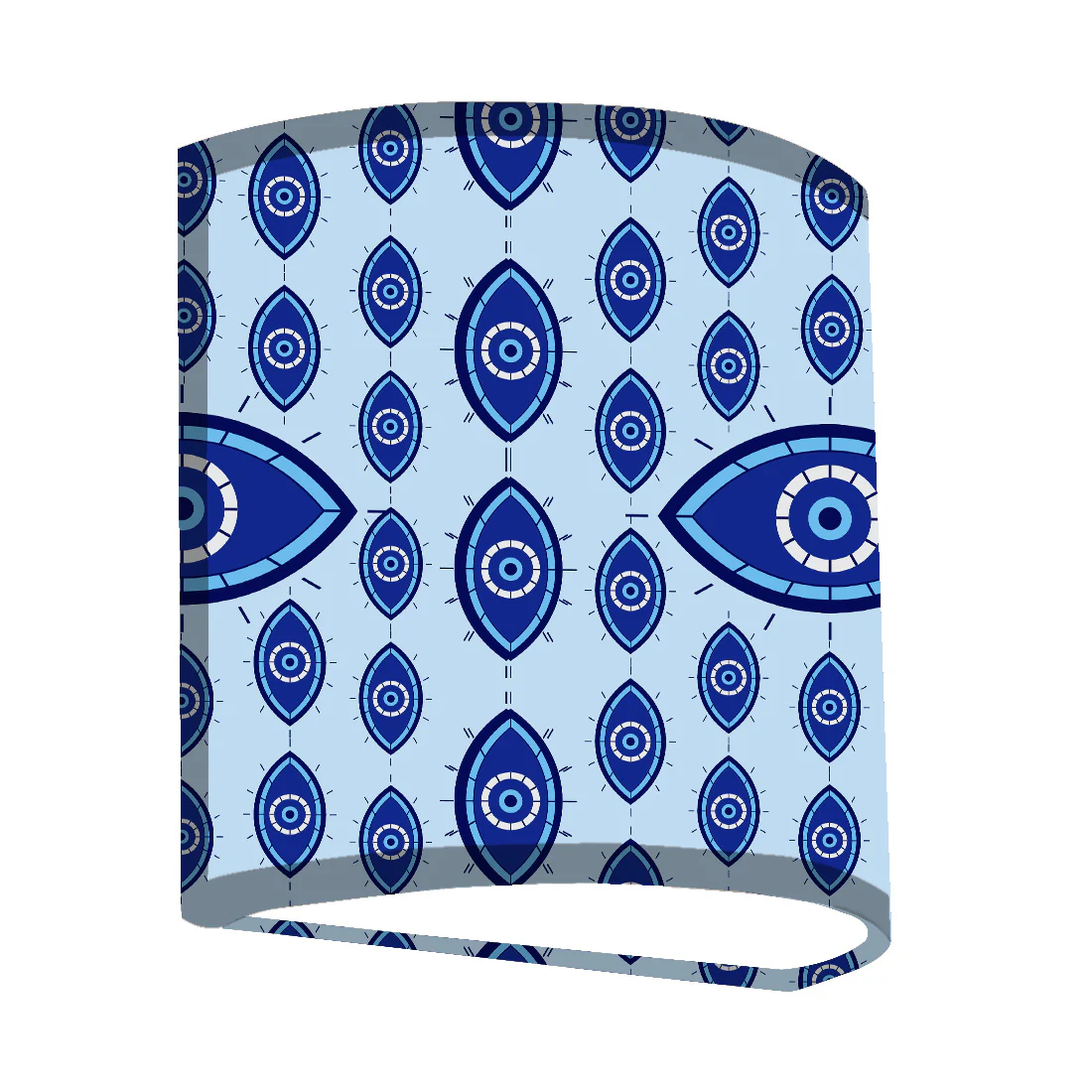 Designer Arc Wall Mounted Lamp Lights Half Shade Bedside - Evil Eye Protector - Image 10