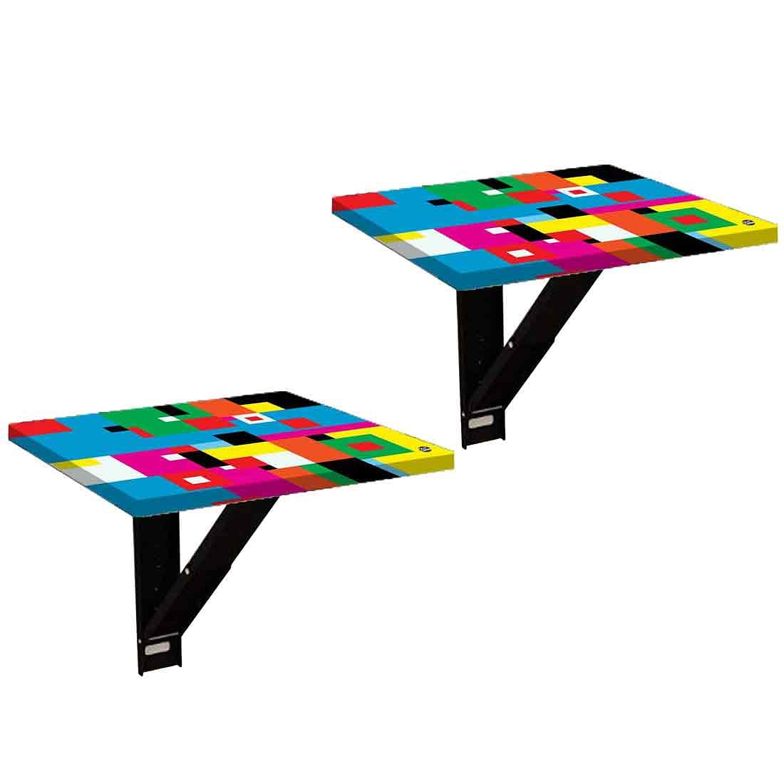 Nutcase Wall Mounted Bedside Table Air Tables-Colorful Pattern - Image 2