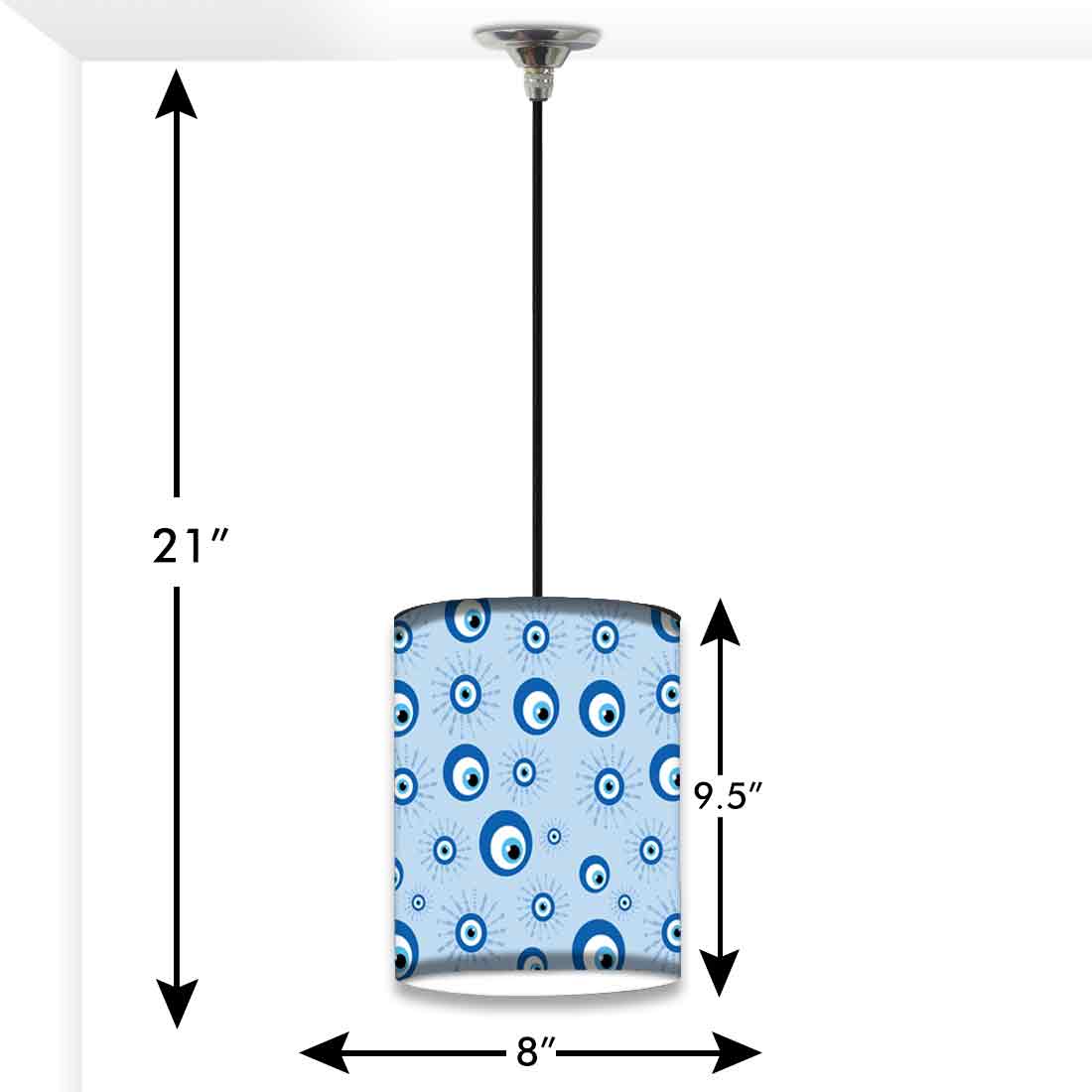 Designer Ceiling Hanging Pendant Lamp for Living Room - Evil Eye Protector - Image 12