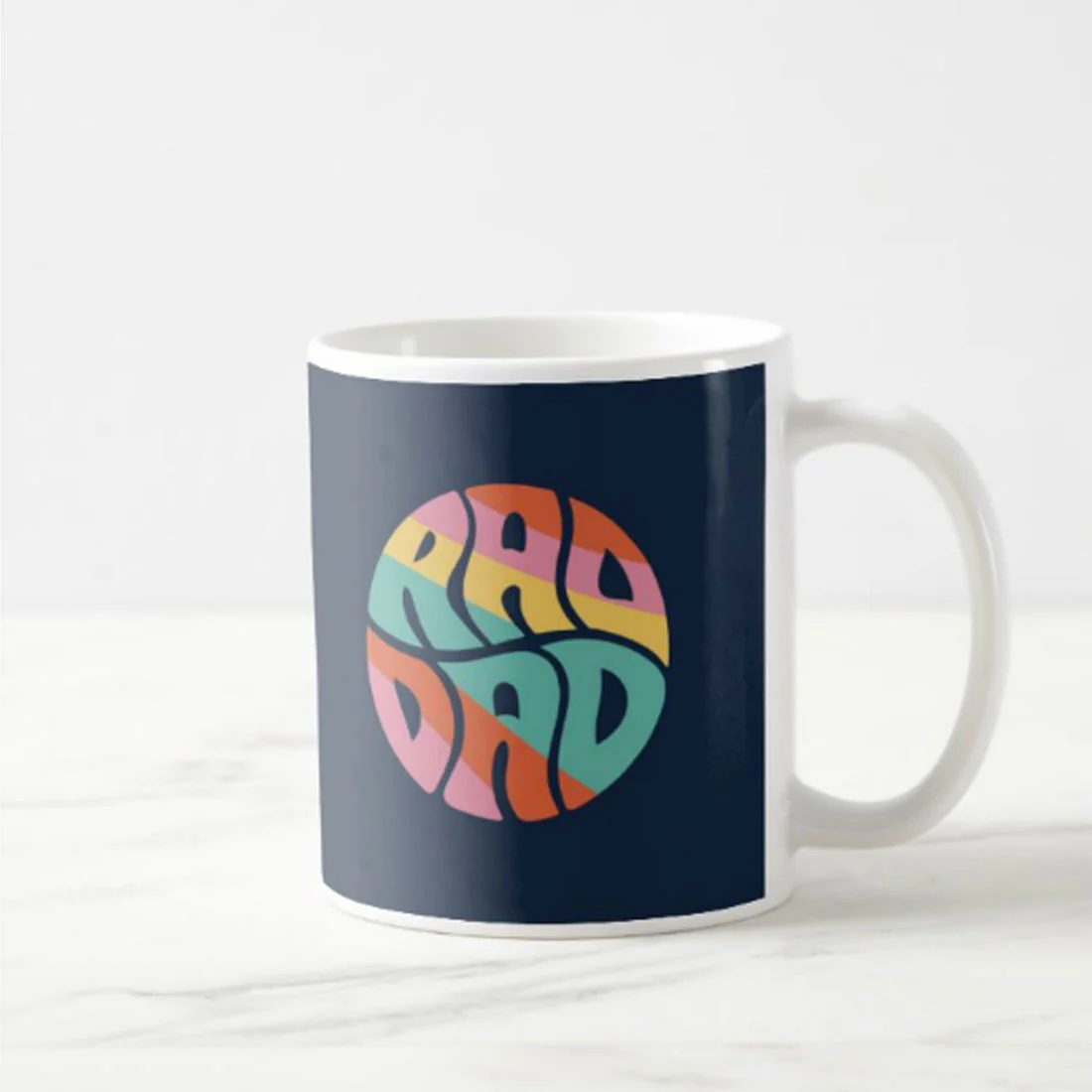 Gifts for Dad Printed Tea Coffee Mug - Rad Dad - Image 2