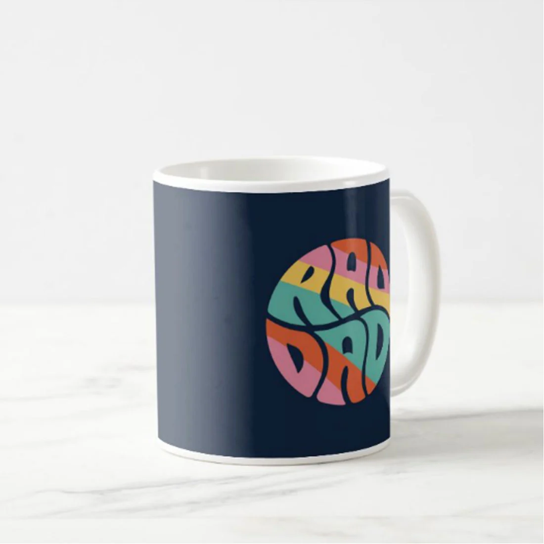 Gifts for Dad Printed Tea Coffee Mug - Rad Dad - Image 4