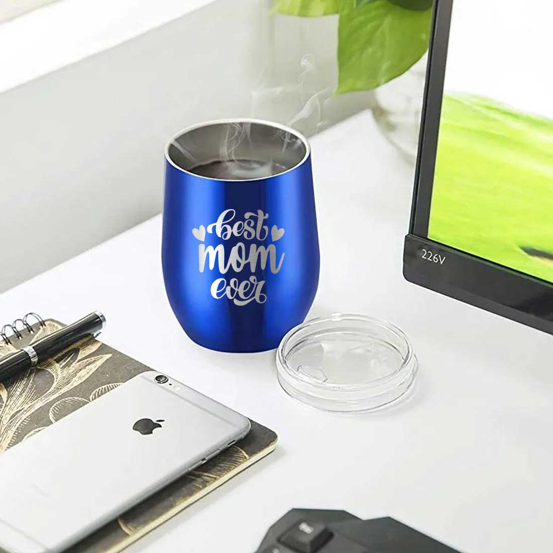 Designer Travel Coffee Mug With Lid Gift for Mom Mothers Day Gifts - Best Mom Ever - Image 22