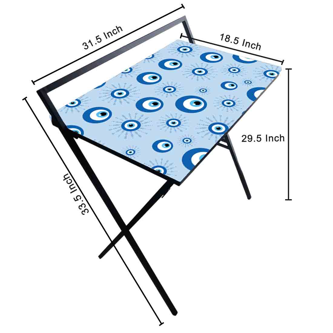 Designer Folding Study Table for Laptop Computer Desk - Evil Eye Protector - Image 20