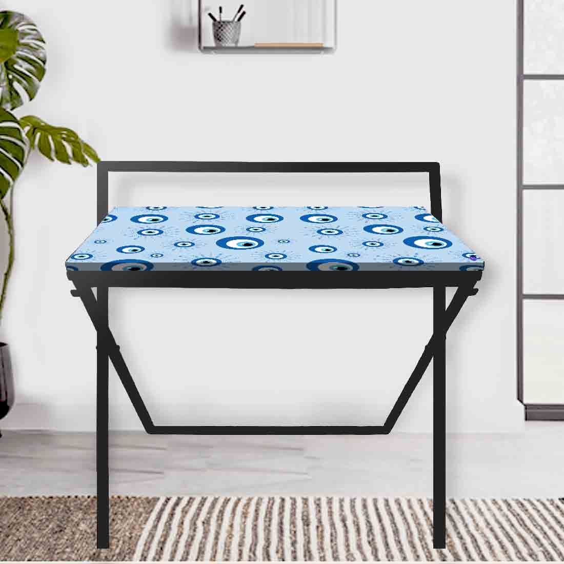 Designer Folding Study Table for Laptop Computer Desk - Evil Eye Protector - Image 4
