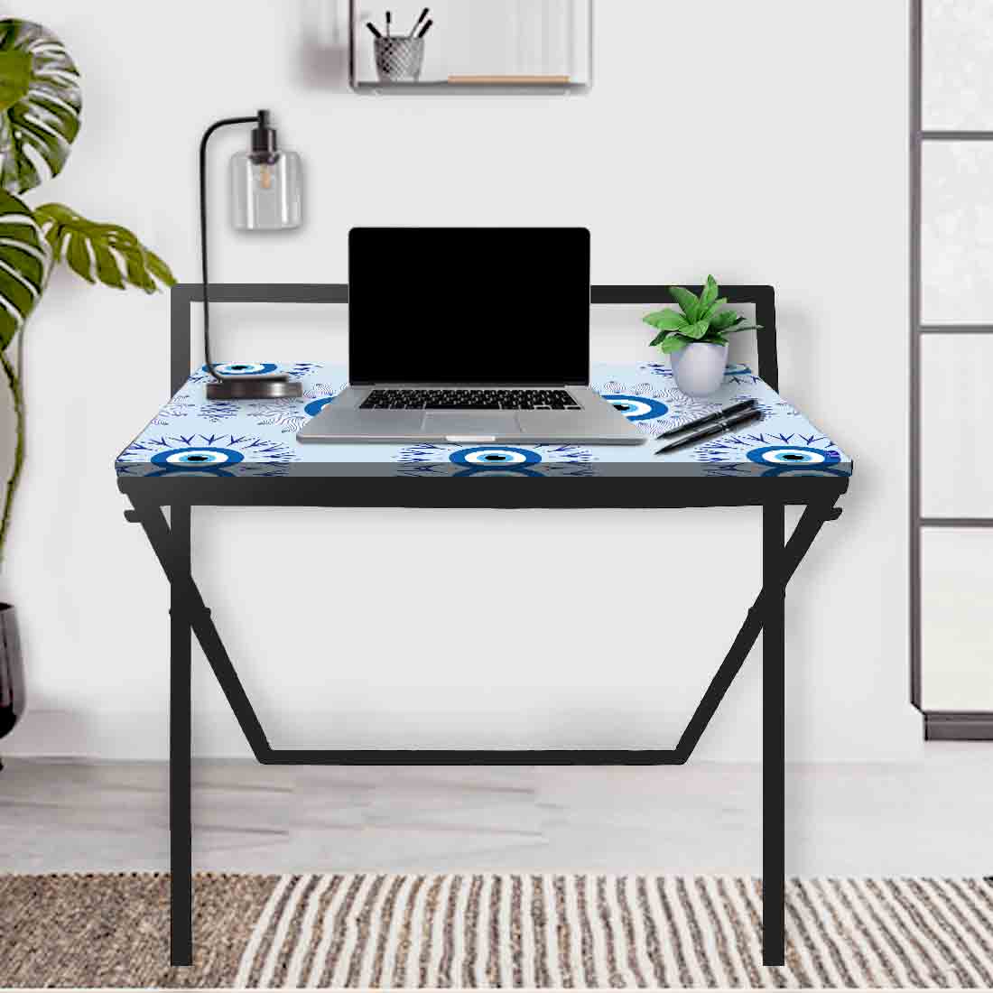 Designer Folding Study Table for Laptop Computer Desk - Evil Eye Protector - Image 7
