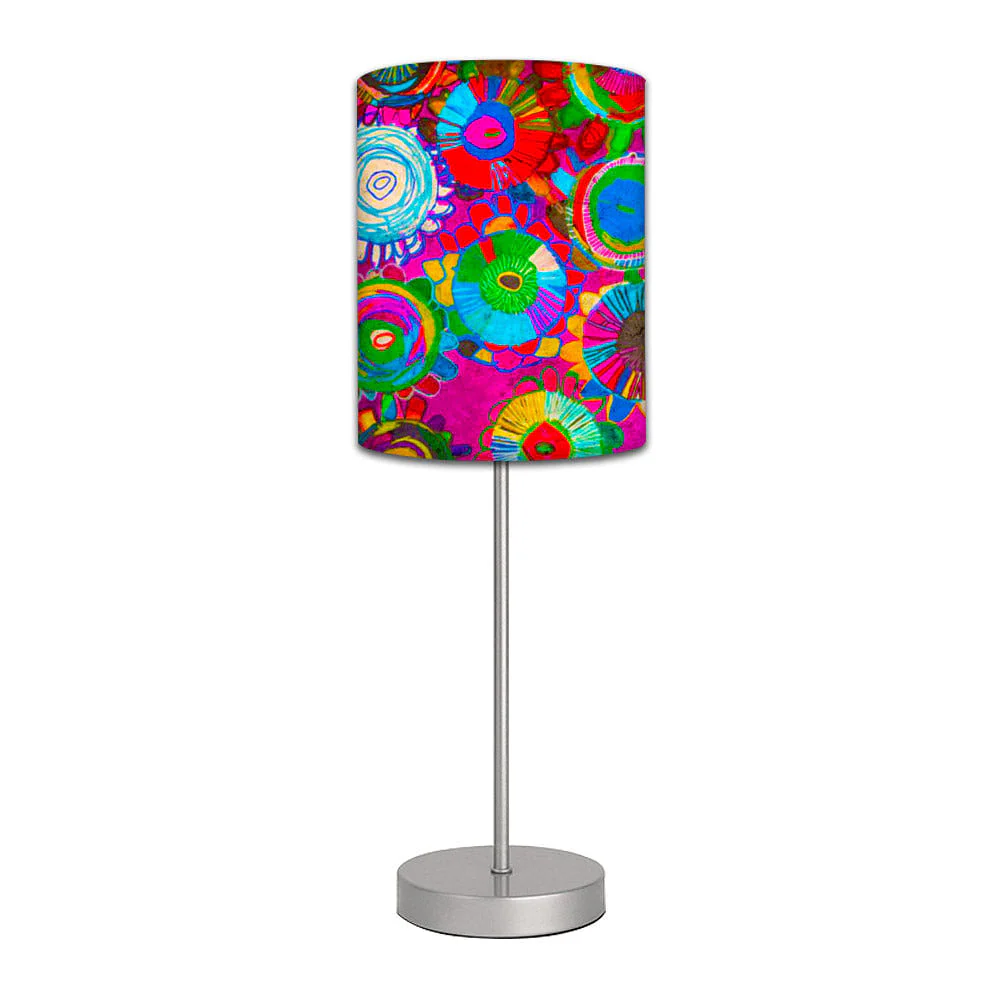Stainless Steel Table Lamp For Living Room Bedroom - Floral Stitch