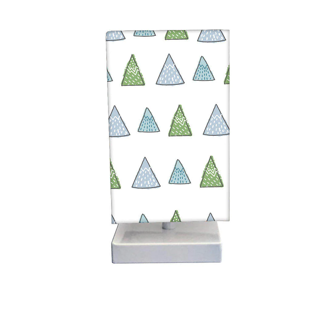 Table Lamp For Bedroom - Green Woods Triangles