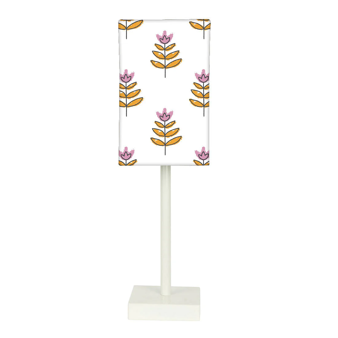 Tall Table Lamp For Living Rooms - Ethnic Leaf