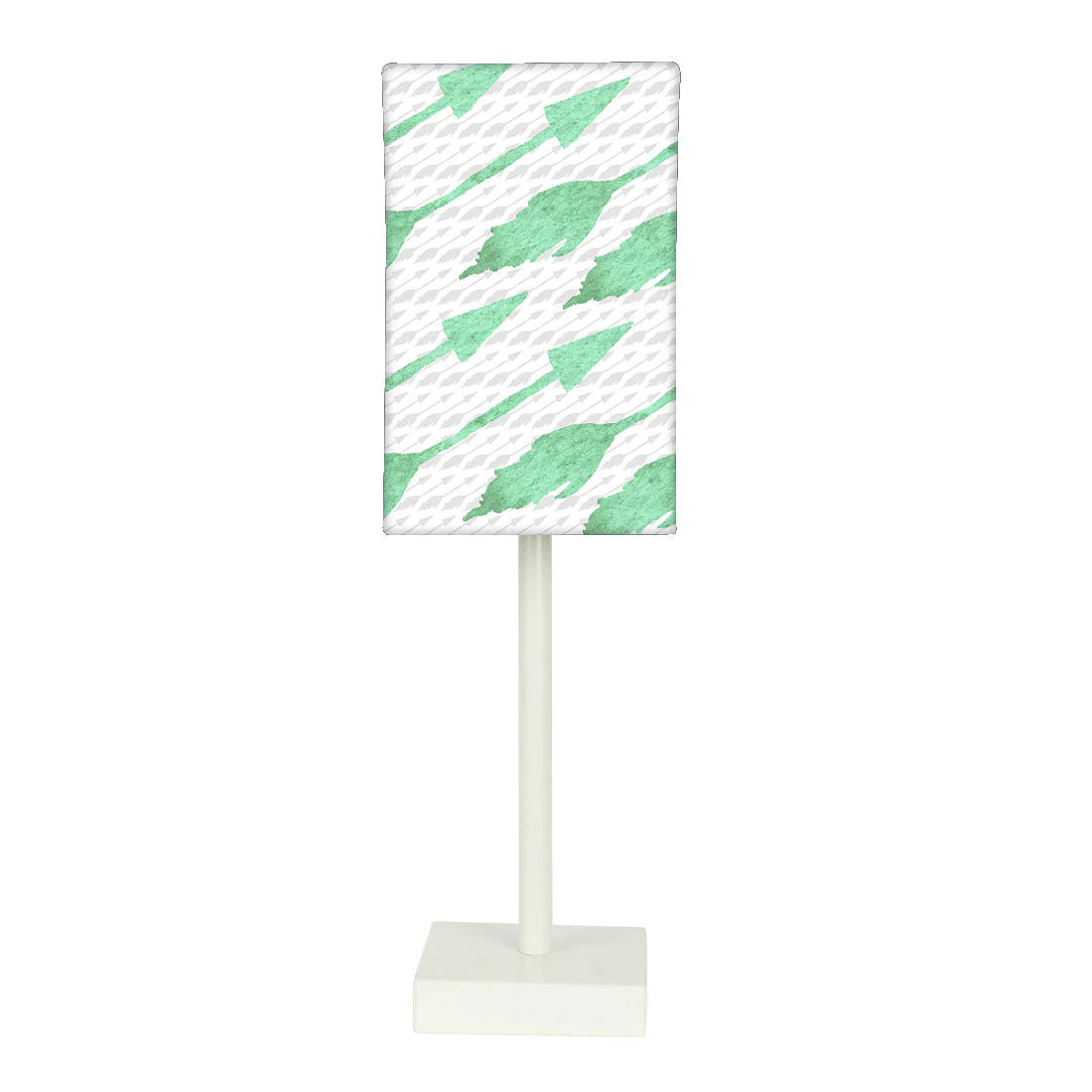Tall Table Lamp For Living Rooms - Green Arrows