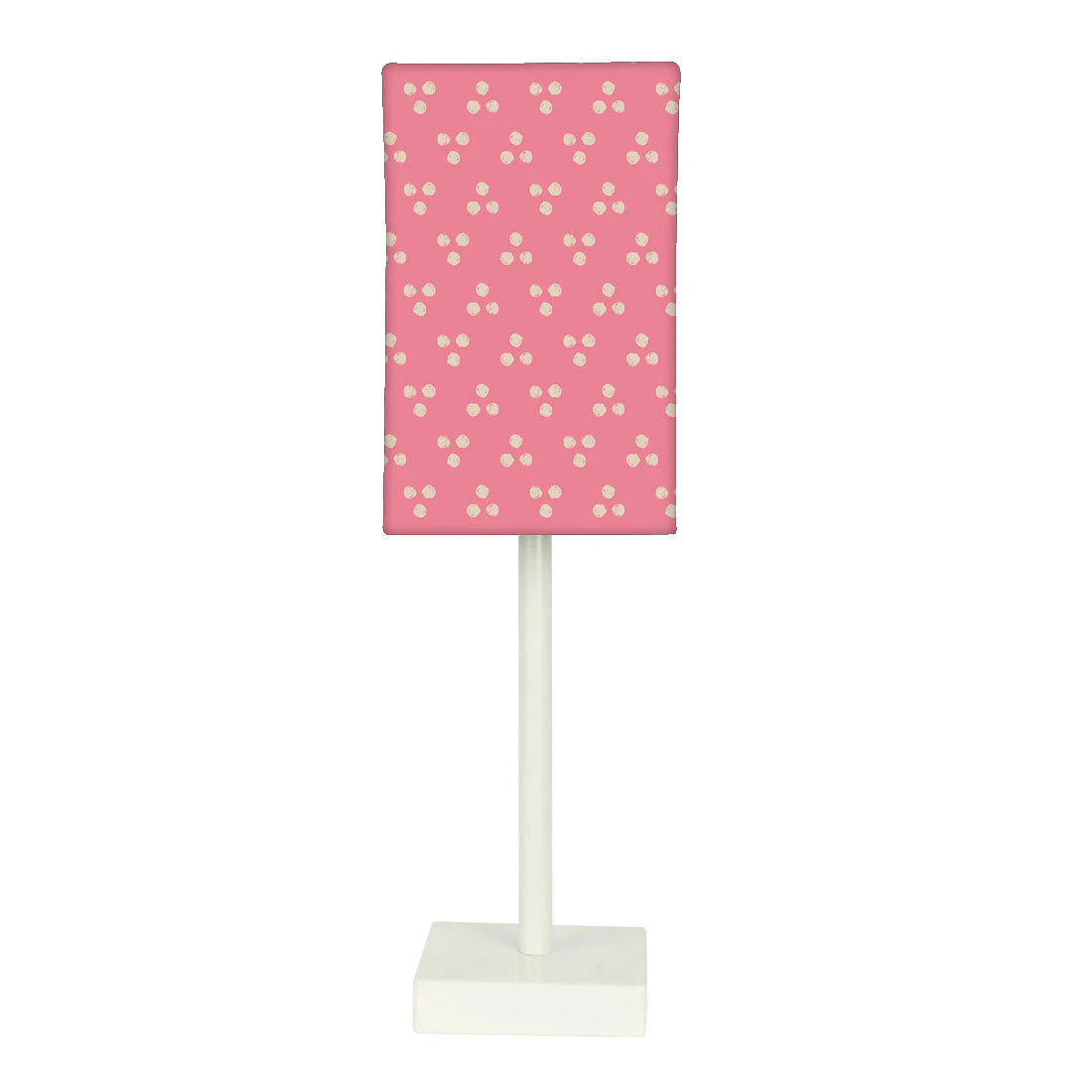 Tall Table Lamp For Living Rooms - 4 Dots - Pink