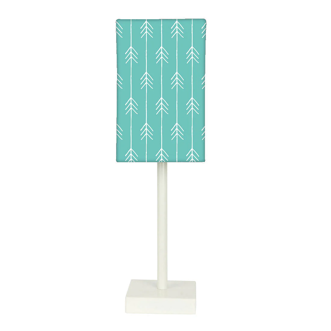 Tall Table Lamp For Living Rooms - Arrow Ends - Teal
