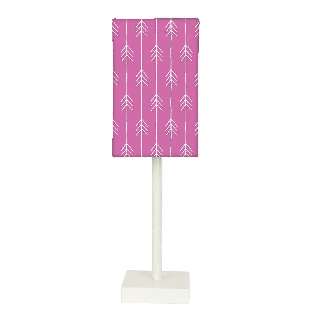 Tall Table Lamp For Living Rooms - Arrow Ends - Pink