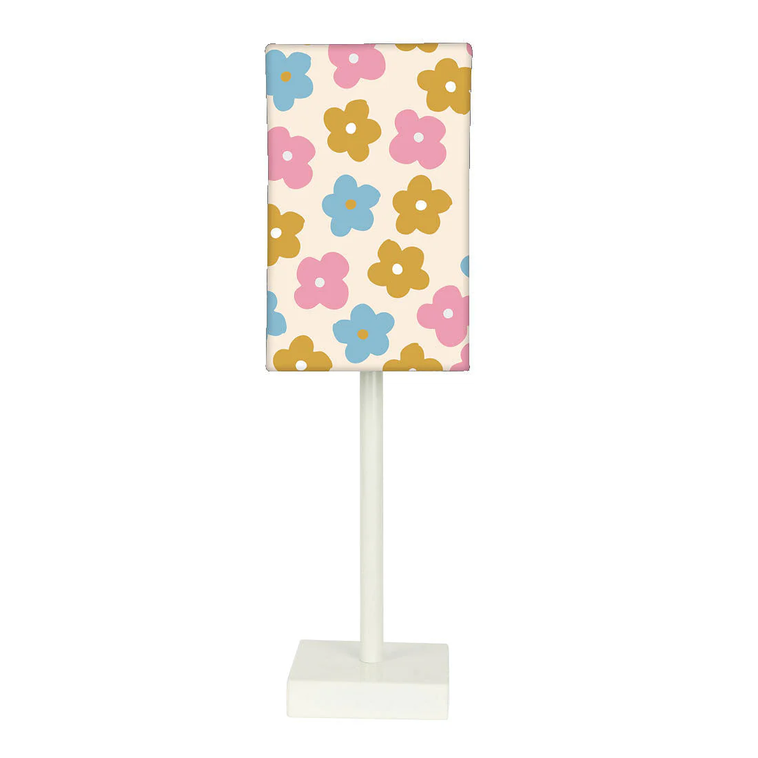 Tall Table Lamp For Living Rooms - Pastels Spring Flowers