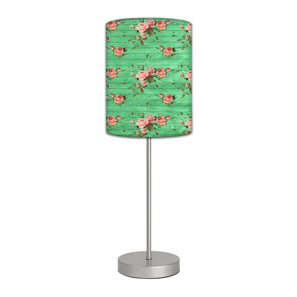 Stainless Steel Table Lamp For Living Room Bedroom - Vintage Flowers