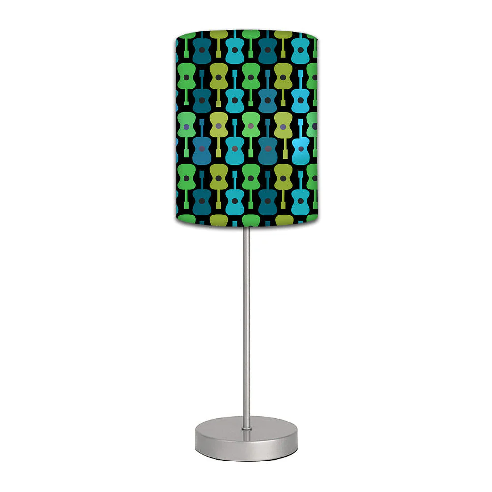 Stainless Steel Table Lamp For Living Room Bedroom - Music Makes Me Happy (Black)