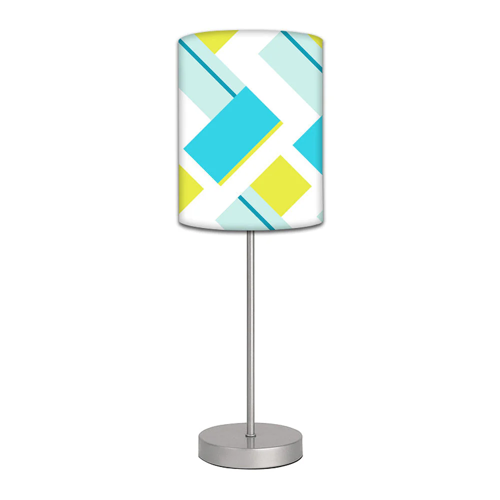 Stainless Steel Table Lamp For Living Room Bedroom - Pattern Blue