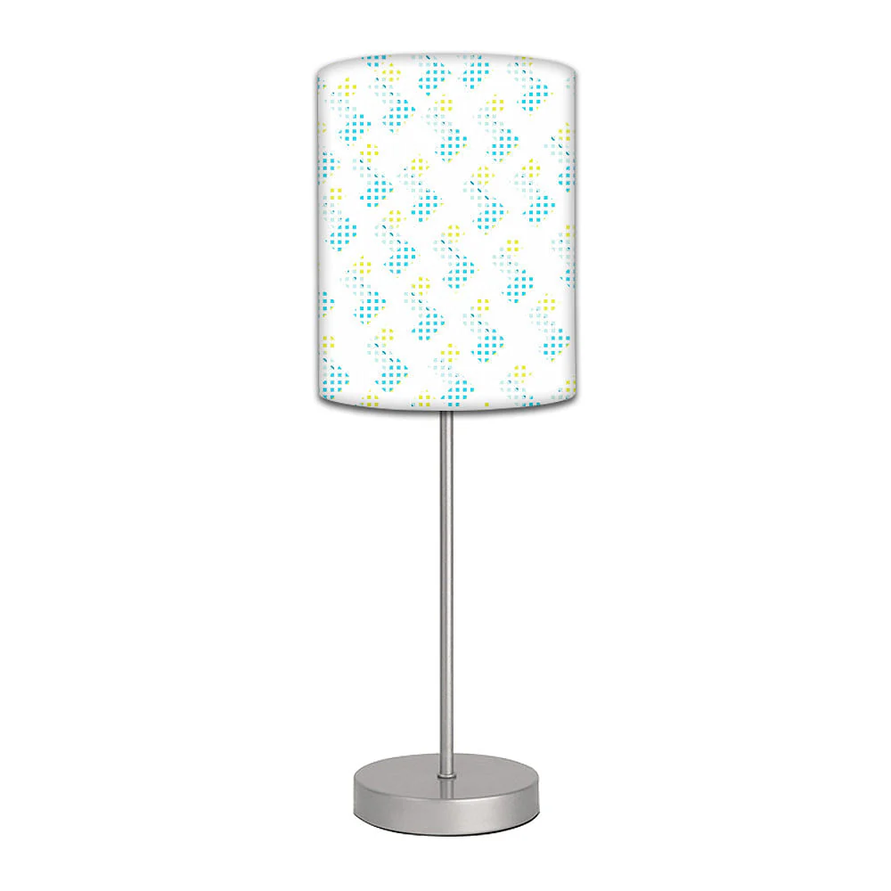 Stainless Steel Table Lamp For Living Room Bedroom - Pattern White