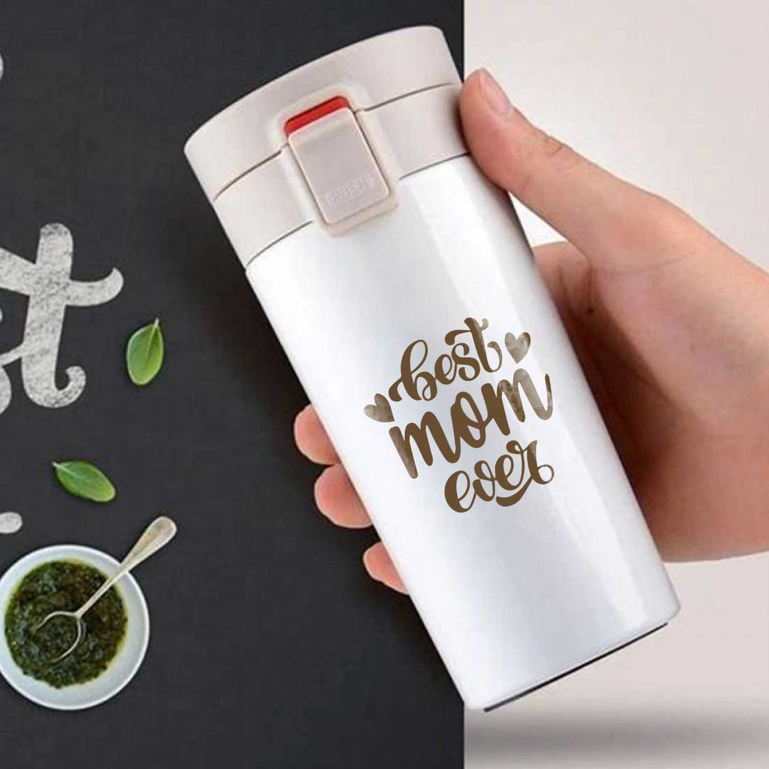 Designer Travel Coffee Mug Insulated for Travelling Mother Day Gift (350 ML) - Best Mom Ever - Image 10