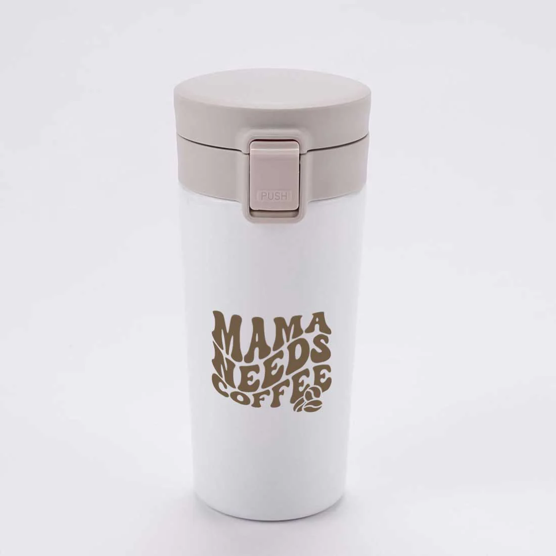 Designer Travel Coffee Mug Insulated for Travelling Mother Day Gift (350 ML) - Mama Needs Coffee - Image 7
