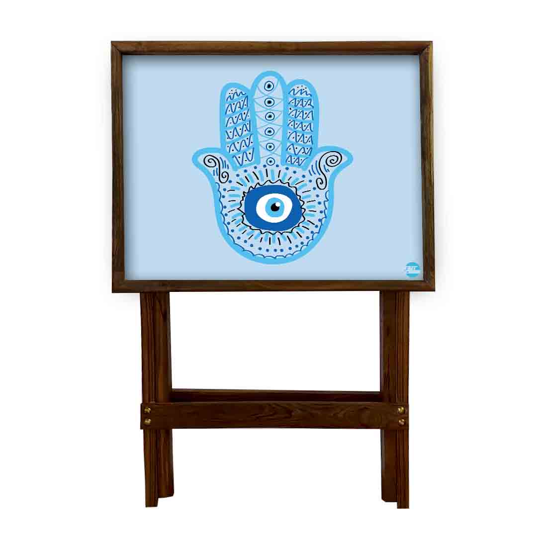 Folding TV Tray Table for Living Room Bedroom Side Tables - Evil Eye Protector - Image 11