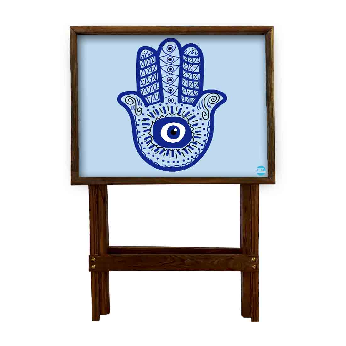 Folding TV Tray Table for Living Room Bedroom Side Tables - Evil Eye Protector - Image 12