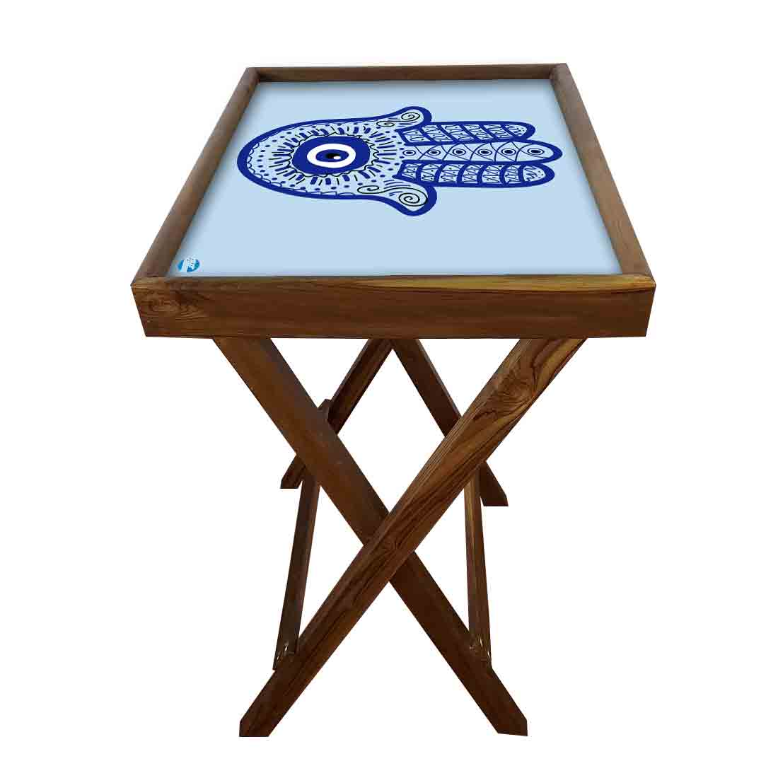 Folding TV Tray Table for Living Room Bedroom Side Tables - Evil Eye Protector - Image 13