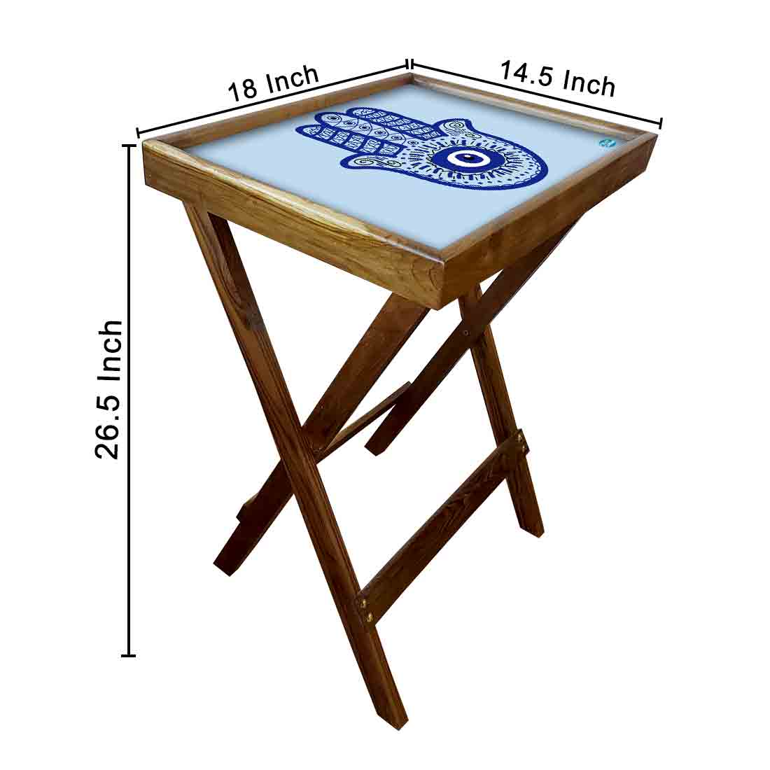 Folding TV Tray Table for Living Room Bedroom Side Tables - Evil Eye Protector - Image 14