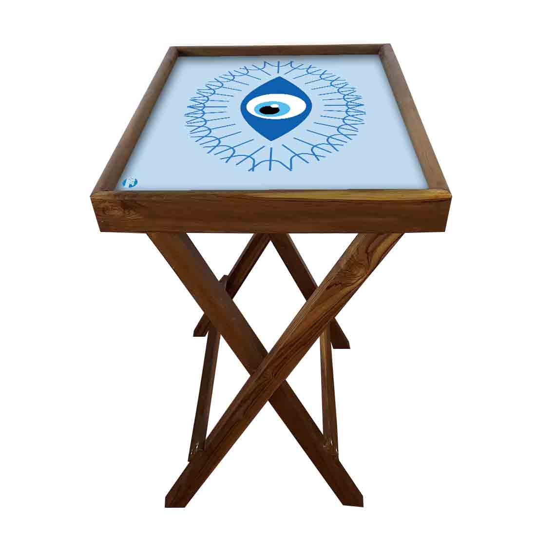 Folding TV Tray Table for Living Room Bedroom Side Tables - Evil Eye Protector - Image 19