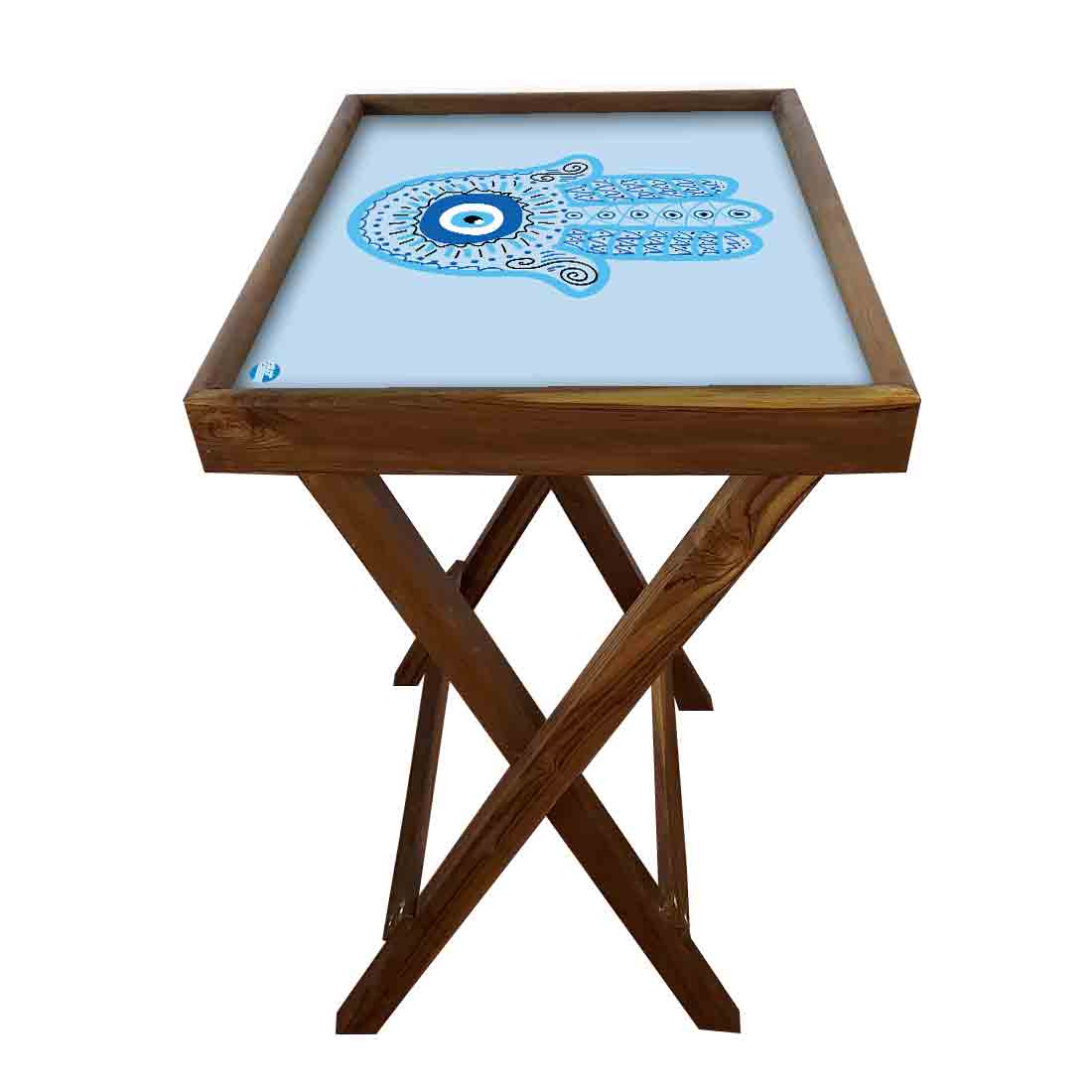 Folding TV Tray Table for Living Room Bedroom Side Tables - Evil Eye Protector - Image 22