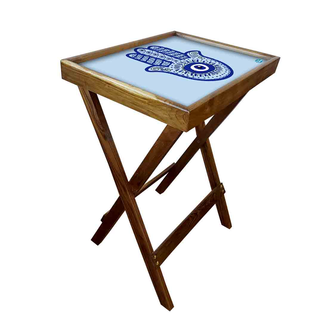 Folding TV Tray Table for Living Room Bedroom Side Tables - Evil Eye Protector - Image 24
