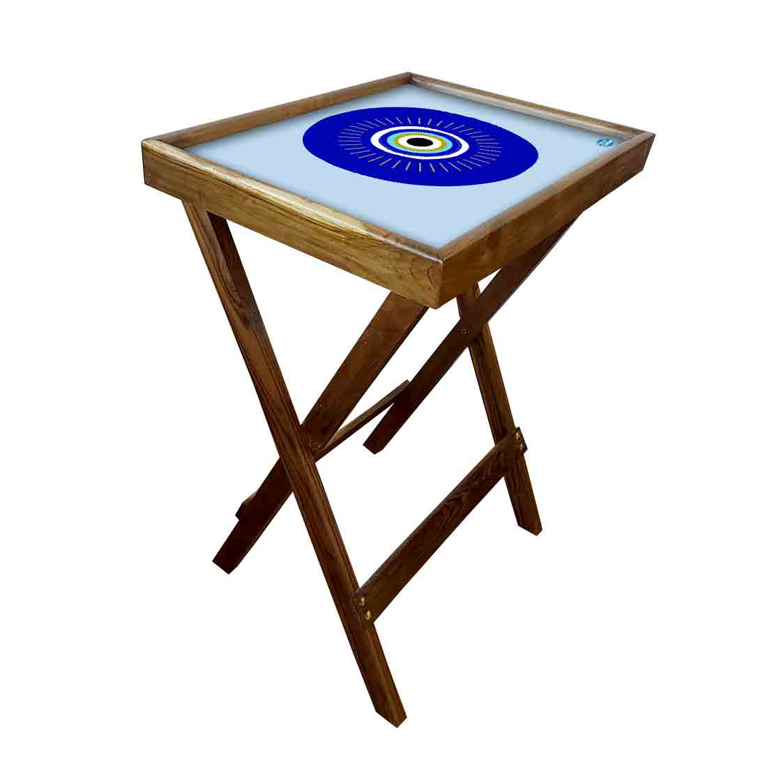 Folding TV Tray Table for Living Room Bedroom Side Tables - Evil Eye Protector - Image 25