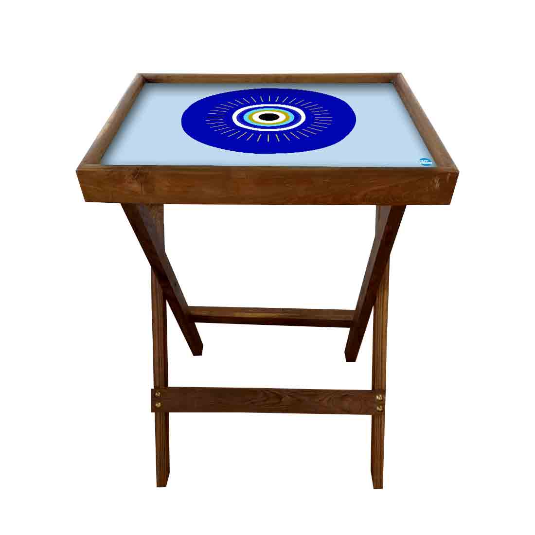 Folding TV Tray Table for Living Room Bedroom Side Tables - Evil Eye Protector - Image 5