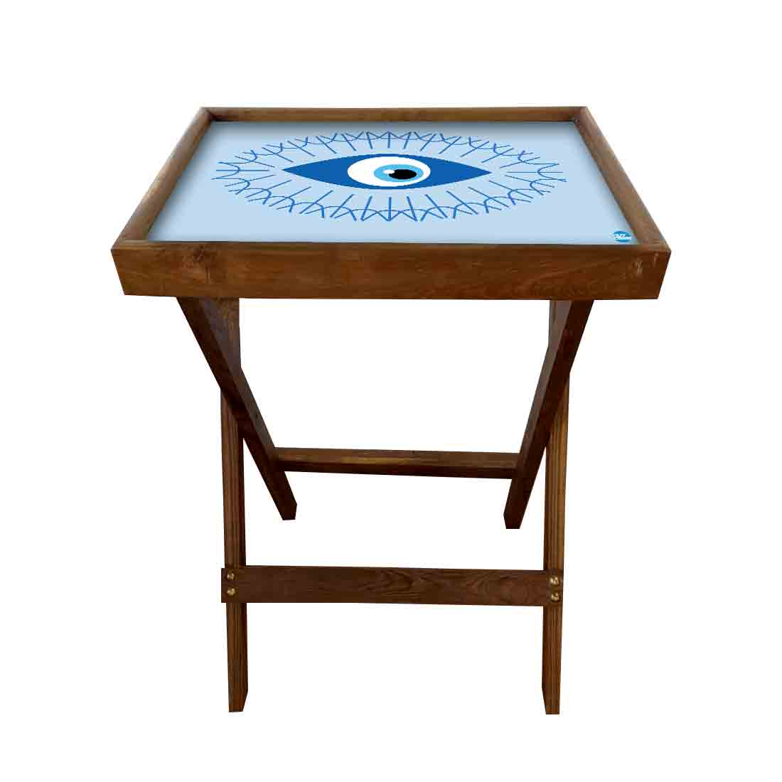 Folding TV Tray Table for Living Room Bedroom Side Tables - Evil Eye Protector - Image 6